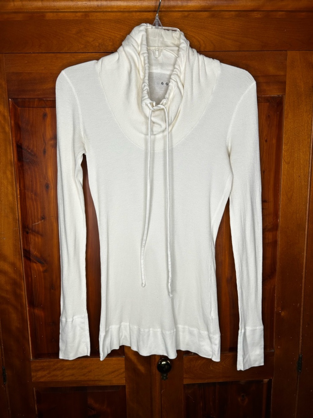 Three Dots Ribbed Waffle Weave Long Sleeve Knit Top Y2K Fairy Grunge Layers